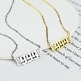 thumbnail image 2 of PAURO Butterfly Angel Numbers Necklaces for Women Stainless Steel 444 Numbers Pendant Choker Numerology Jewelry Silver, 2 of 4