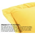 thumbnail image 5 of Standard Pillow Shams, Set of 2, 100% Brushed Microfiber, Soft and Cozy, Wrinkle, Fade, Stain Resistant (Standard, Yellow), 5 of 6