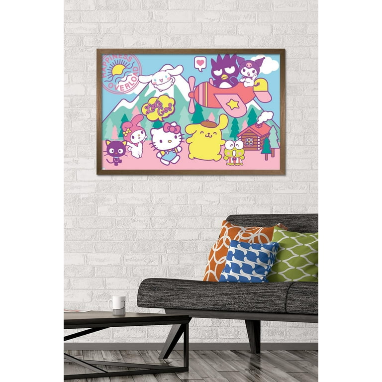 Hello Kitty Poster Do The Splits Poster Wall Art Sticky Poster