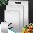 thumbnail image 1 of QJUHUNG Titanium Cutting Boards - 100% Pure Titanium Cutting Boards for Kitchen - Cutting Edge Hygiene & Durability  Double Sided Large Non Toxic Cutting Board, 1 of 9