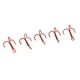 thumbnail image 2 of 100 Uds anzuelos triples rojos anzuelo de pesca de acero alto en carbono accesorios de pesca 10 #, 2 of 11