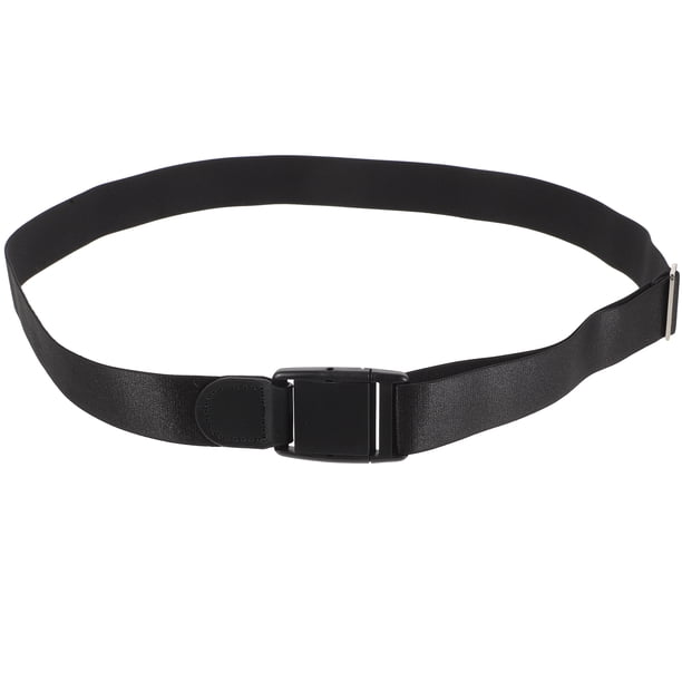 Cinturón ajustable para camisas, con cierre de seguridad, para mantener la camisa dentro del pantalón, para hombres y mujeres, 3 cm (negro)