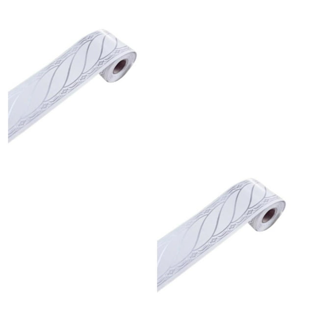 Guardoinrt PVC Self Adhesive Wallpaper Border Waterproof And Breathable Long-lasting Multifunctional Decorative As Shown 5013 2Set
