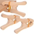 thumbnail image 2 of 3Pcs Wooden Clips Beige for Clamping and Large Beach Towel Clips, 2 of 9