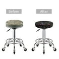 thumbnail image 5 of Fotbe I love you Mom Stool Covers Round,Waterproof Round Bar Stool Covers Bar Chair Covers Washable Stool Cushion Slipcover for 12-14 Inch Chair-12 inch, 5 of 7