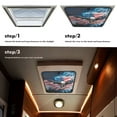 thumbnail image 7 of XYZCANDO American Flag RV Window Shade Eagle Camper Window Cover RV Skylight Cover Blackout Window Cover Sunproof UV Rays Protection Camper Trailer Fan Vent Cover RV Vent Covers for Roof Black, 7 of 7