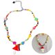 thumbnail image 1 of Collar De Cuentas Con Colgante De Hongos Coloridos Collar Con Cuentas De Sonrisa Para El Verano Sweethay AP005705-00, 1 of 6
