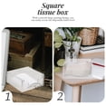 thumbnail image 4 of Tissue Box Clear Acrylic Luncheon Napkin Holder for Dining Table and Kitchen,Acrylic(3.94"X3.94"X1.77"), 4 of 9