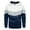 White, variant on Men's Casual Hooded Color Block Sweatshirt Jacket Autumn Winter Streetwear Loose Sports Top Orange,XXL