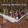 thumbnail image 4 of Generic Portable Single/Double Hammock in Beige, 190x80/150cm, Polyester Fabric, 150-300kg Capacity, Includes Carry Bag & Ropes, 4 of 6