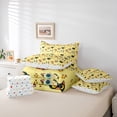 thumbnail image 6 of Homewish Kawaii Cat Kitten 7 Pieces Bedding Comforter Set,Cartoon Pet Animal Full Bedding Set,Yellow Fish Fitted Sheet Flat Sheet For Boys Girls,Lightweight Room Decor Reversible, 6 of 8