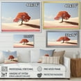 thumbnail image 4 of Designart "Orange Tree Desert silence" Landscape Trees Floater Framed Canvas Wall Art, 4 of 7
