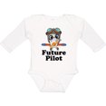 thumbnail image 3 of Inktastic Boys Future Pilot Panda Boys Long Sleeve Baby Bodysuit, 3 of 5