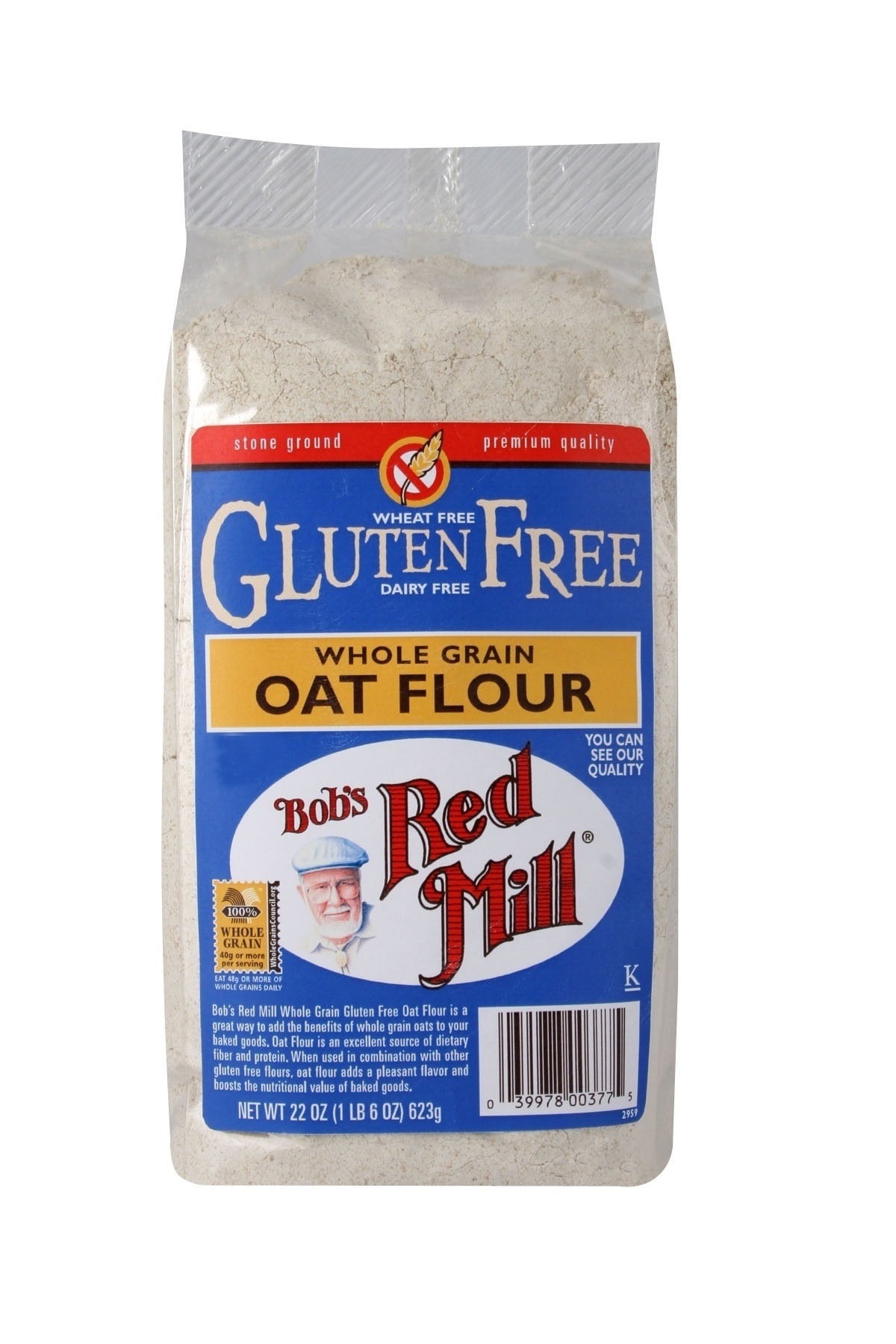 Bob's Red Mill Gluten Free Whole Grain Oat Flour, 22.0 OZ by Bob'S Red Mill