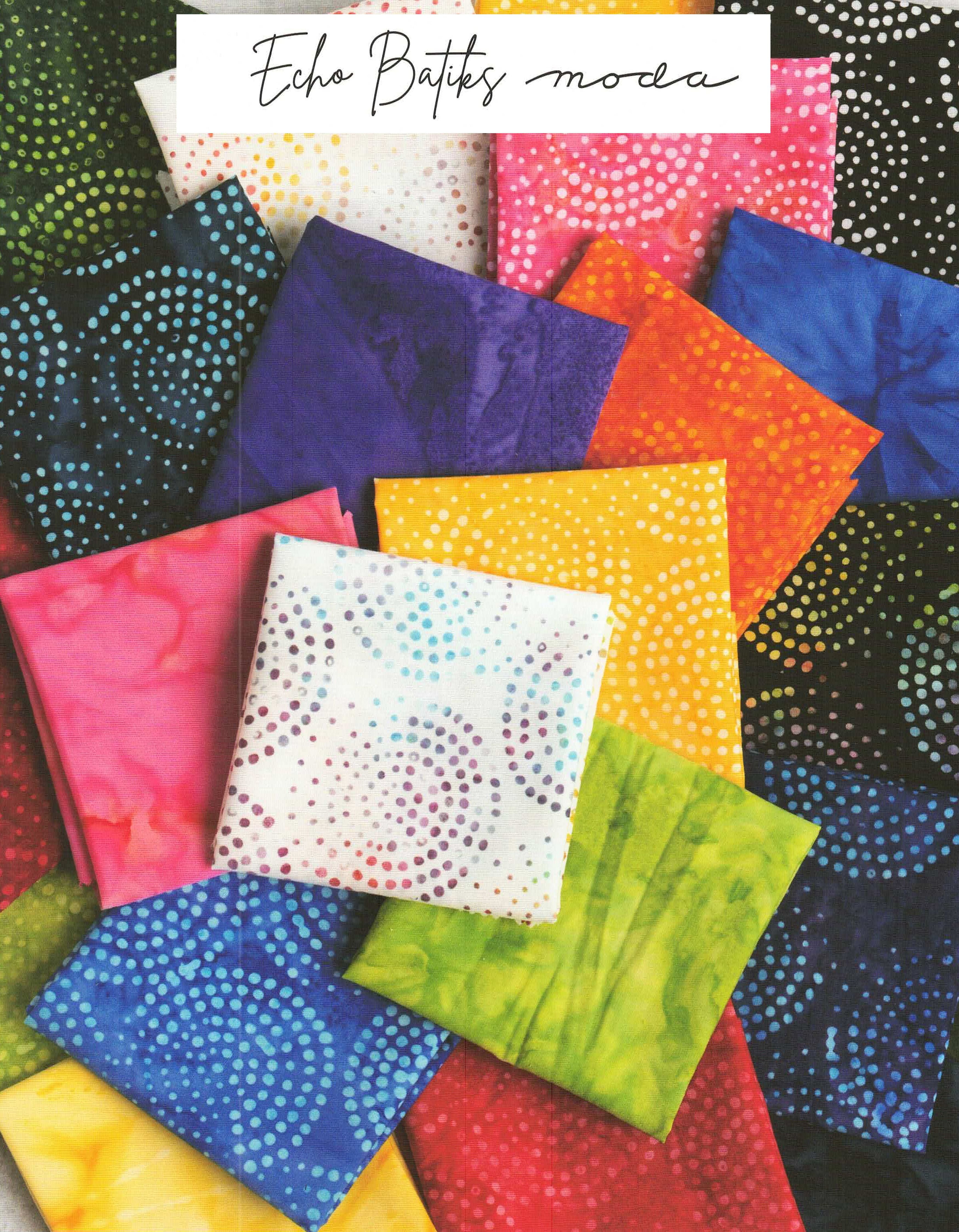 Echo Batiks Layer Cake by Moda; 42 - 10" Precut Fabric Quilt Squares