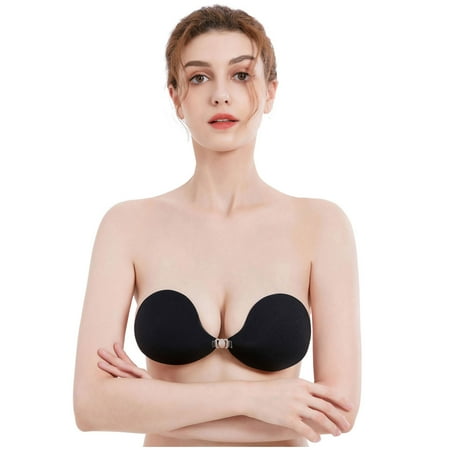 BKQCNKM Tank Tops Tank Top For Women Women Silicone Bra Strapless Up Push Adhesive Bra Self Camisole Tops For Women
