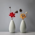 thumbnail image 5 of 8 pack Modern White Small Ceramic Vase Set of 8 for Living Room Bedroom 4.13'' minimalist Fresh Flower Vases for Home Decor Office Fireplace Centerpieces Nordic Style Gift for Fake Plant, 5 of 7