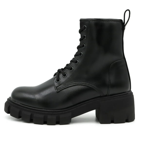 Bota Casual Salamandra con agujetas negro para mujer