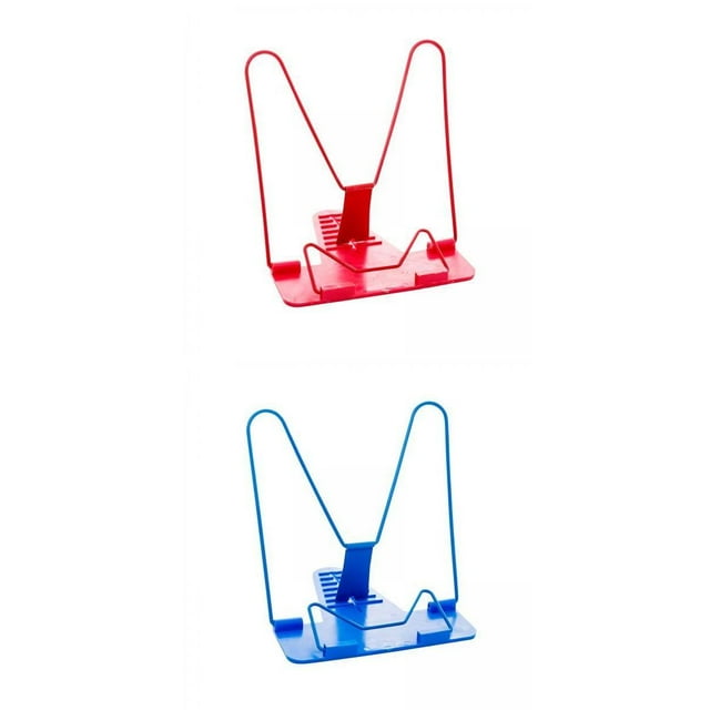 2 Soportes para Libros de Metal Multiusos, Estables, Portátiles, para Mesa de Dormitorio SOLEDAD Titular de lectura