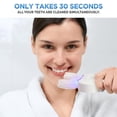 thumbnail image 3 of Sani White Cepillo de dientes ultrasónico, Ortho Sparkle Sonic Glow Brush, cepillo de dientes 360 Brite Cepillo de dientes para adultos en forma de U Limpiador de dientes ultrasónico Blanqueamiento de, 3 of 5