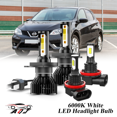 thumbnail image 1 of Juego Combinado de Bombillas LED Nissan Tiida 2007-2015 para Luz Alta/Baja + Antiniebla, Kit de 4 Unidades: 2x 9003/H4 para Faros Principales + 2x H11/H8/H16 para Faros Antiniebla, 1 of 11