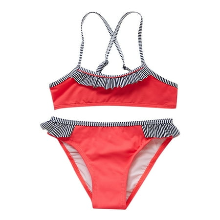 

Kids Bikini Outfit Swimsuit+Shorts Beach Swimwear Set Children Girls Girls Swimwear