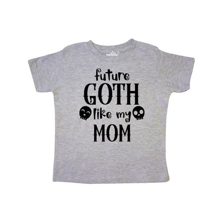 

Inktastic Future Goth Like my Mom with Skulls Gift Toddler Boy or Toddler Girl T-Shirt