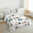 thumbnail image 3 of Homewish Kawaii Truck 3-Piece Full Size Comforter Sets for Preppy Kids Children,Cat Theme Bedding Comforter Set,Construction Vehicles Lightweight Bedding Sets,Microfiber Bedroom Decor,Reversible, 3 of 8