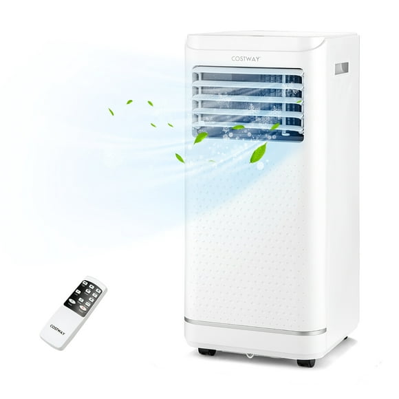 Costway 8000 BTU Portable Air Conditioner with Dehumidifier & Fan Mode, up to 250 Sq.Ft