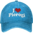 thumbnail image 5 of I Love Pierogi Poland Polish Funny Hat Adjustable Denim Baseball Cap Black Dad Hat Men Women, 5 of 6