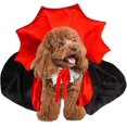 thumbnail image 4 of Capa de Halloween para gato, perro, mascota, disfraz de Halloween, vampiro, bruja, diablo, capa de cosplay, disfraz de Navidad, carnaval, mascarada, decoración de Halloween, 4 of 5