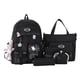 thumbnail image 2 of Mochila De Estudiante Mochila Mujer Linda Mochila Moda / set Laptop Adolescentes Negro 5pcs Ndcxsfigh Para Estrenar, 2 of 3