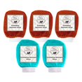 thumbnail image 1 of Guantes exfoliantes para baño turco con cara y cuerpo de elefante natural, paquete de 5/10, 1 of 8