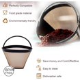 thumbnail image 2 of 2pcs Reusable #4 Cone Coffee Filter Basket for Ninja and Cuisinart Coffee Makers Coffee Accessories - 2 Pack Permanent Replacement for Ninja and Cuisinart Coffee Brewers, 2 of 6