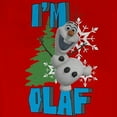 thumbnail image 2 of Disney Frozen I'm Olaf Big Boy's Red Graphic Print T-Shirt Size: M (10-12), 2 of 4