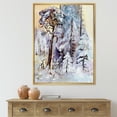 thumbnail image 2 of Designart 'The Lake With Winter Snowy Forest' Lake House Framed Canvas Wall Art Print, 2 of 5