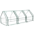thumbnail image 5 of Green Outdoor Waterproof Portable Plant Greenhouse with 2 Clear Zippered Windows, 5 of 8