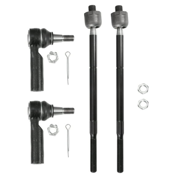 Unique Bargains 4 Pcs Car Front Inner Outer Tie Rod Ends for Ram 1500 2013-2018 5-LUG for Ram 1500 Classic 2019-2022