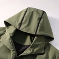 thumbnail image 6 of Youthup Men's Packable Hooded Long Coat - 3D Tailored Loose Fit Outdoor Commuter Jacket with Multiple Pockets, 6 of 13