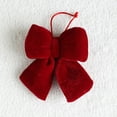 thumbnail image 5 of Red Christmas Bows Outdoor Decorations,Velvet Christmas Tree Topper Bow, Large Wreath Bow Party Supplies for Door Fireplace Stairs Railing Porch, 5 of 7