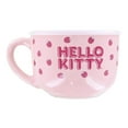 thumbnail image 2 of Hello Kitty Strawberries 25oz Ceramic Soup Mug with Vented Lid, 2 of 4