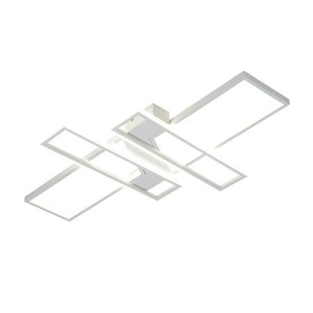 

Oukaning Flush Mount Ceiling Light Acrylic Chandelier Pendant Lamp with Remote Control