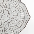 thumbnail image 5 of Miranda Set of 2 Stamped White/ Gray Metal Lotus Flower Wall Decor, 5 of 9