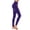 Purple, variant on WIZUTIZ Womens Yoga Leggings Retro Relaxed Fitted with Side Pockets Yoga Leggings Elastic Stretch High Waist 7/8 Length Trousers Solid Sweatpants for Ladies Hiking Work Red