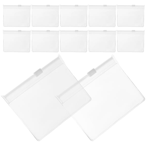 PENIKOKO 12Pcs Reusable Medicine Pouches Transparent Storage Holder Easy Access for Home Use