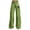Green, variant on ManxiVoo Plus Size Printed Pants for Women Loose Fit Flare Leg Carnival Jeans Style Casual Wide Leg Trousers L Size Black