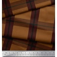 thumbnail image 2 of Soimoi Modal Satin Fabric Check Check Fabric Prints By Yard 42 Inch Wide, 2 of 5
