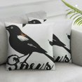 thumbnail image 5 of Sparrow Black and White Animal Throw Pillow Sleeping Sofa Cushion Cover, 5 of 7