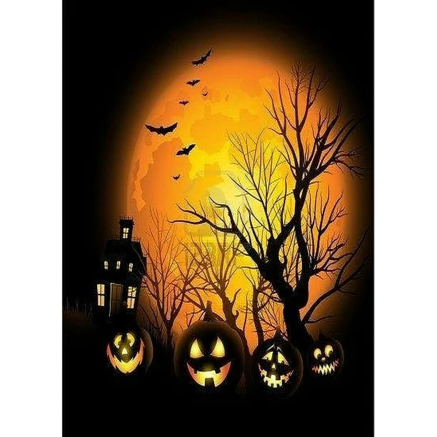 Diamond Painting (DB2268) Halloween 5D Kit de punto de cruz cuadrado DIY (WX456) 20X30cm FLhrweasw Nuevo