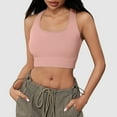 thumbnail image 2 of OSOLU Women Yoga Sports Bra With High Support And Feel Workout Sports High Support Comfortable Bralettes Light Pink S, 2 of 7